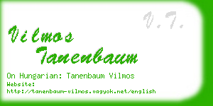 vilmos tanenbaum business card